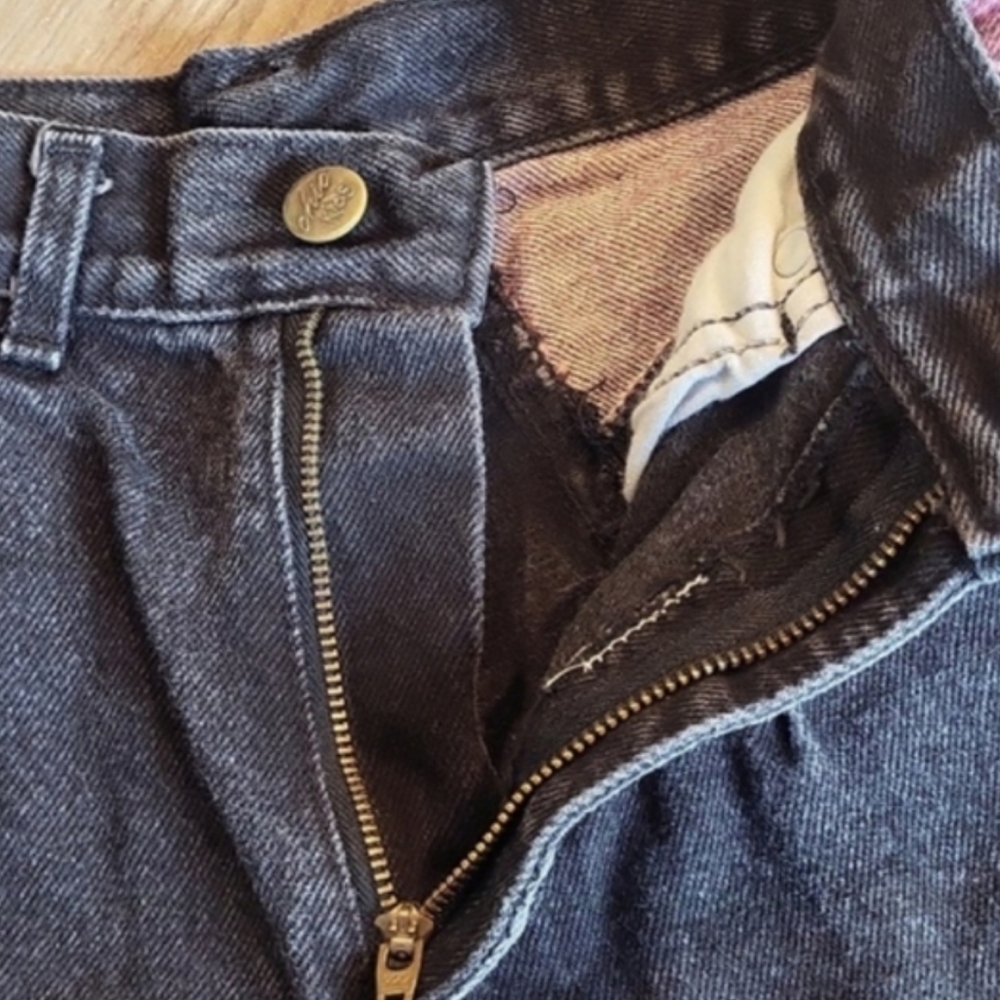 Girl's 12/14 Vintage Chic Kids Perfectly Faded Black Denim High Rise Jeans - Picture 12 of 12
